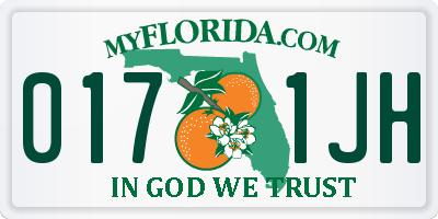 FL license plate 0171JH