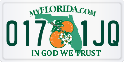 FL license plate 0171JQ