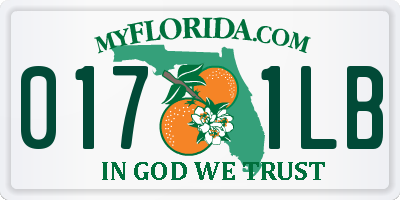 FL license plate 0171LB
