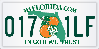 FL license plate 0171LF