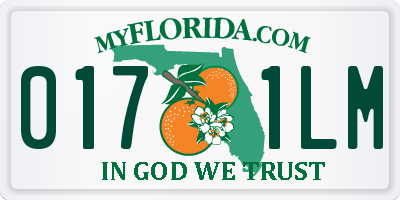 FL license plate 0171LM