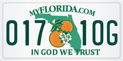 FL license plate 0171OG