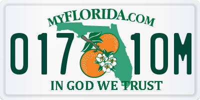 FL license plate 0171OM