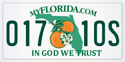 FL license plate 0171OS