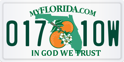 FL license plate 0171OW