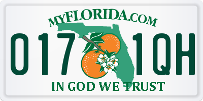 FL license plate 0171QH