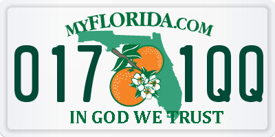 FL license plate 0171QQ