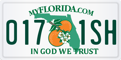 FL license plate 0171SH