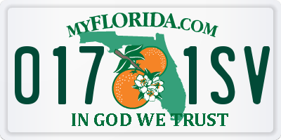 FL license plate 0171SV