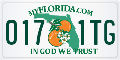 FL license plate 0171TG