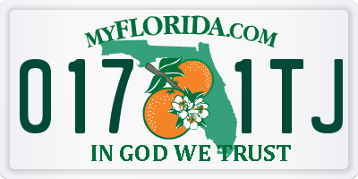 FL license plate 0171TJ