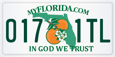 FL license plate 0171TL