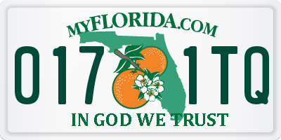 FL license plate 0171TQ