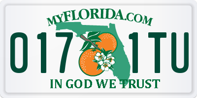 FL license plate 0171TU