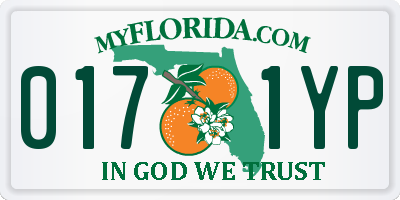 FL license plate 0171YP