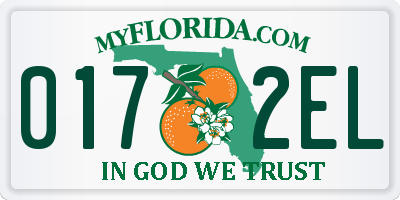 FL license plate 0172EL