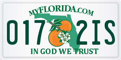 FL license plate 0172IS