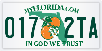 FL license plate 0172TA