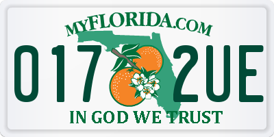 FL license plate 0172UE