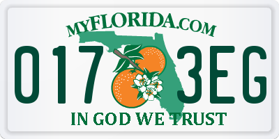 FL license plate 0173EG