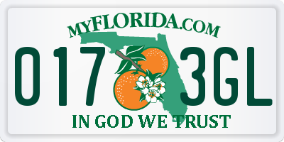 FL license plate 0173GL