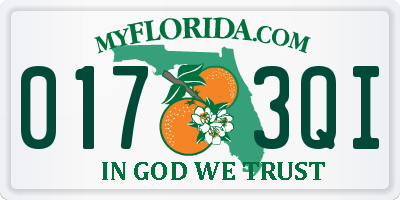 FL license plate 0173QI