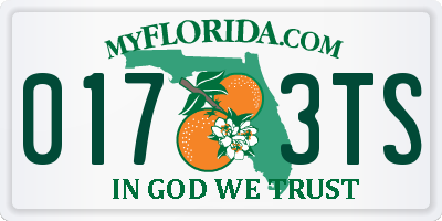 FL license plate 0173TS
