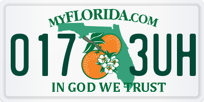 FL license plate 0173UH