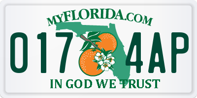 FL license plate 0174AP