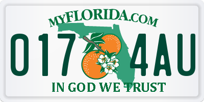 FL license plate 0174AU