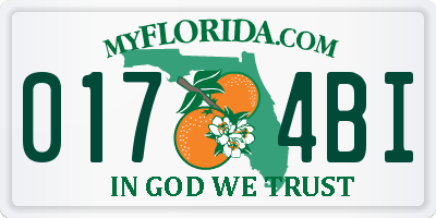 FL license plate 0174BI