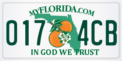 FL license plate 0174CB