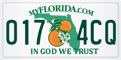 FL license plate 0174CQ