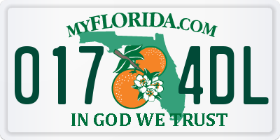 FL license plate 0174DL