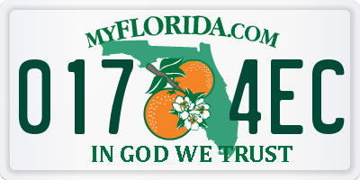 FL license plate 0174EC