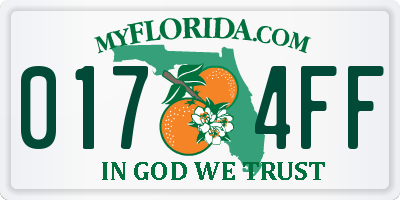 FL license plate 0174FF