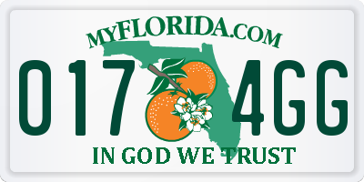 FL license plate 0174GG