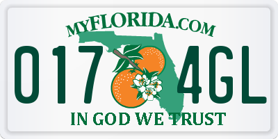 FL license plate 0174GL