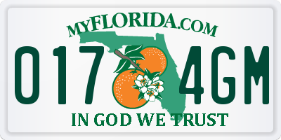 FL license plate 0174GM