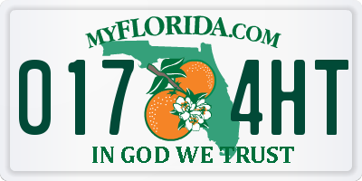 FL license plate 0174HT