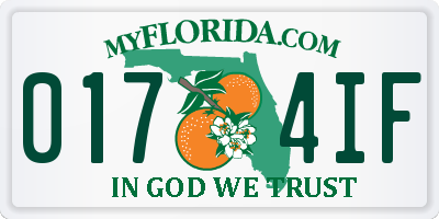 FL license plate 0174IF