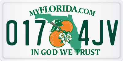 FL license plate 0174JV
