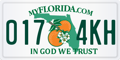 FL license plate 0174KH