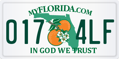 FL license plate 0174LF
