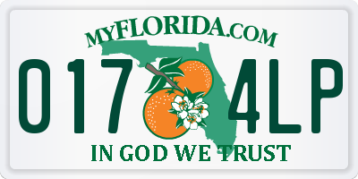 FL license plate 0174LP