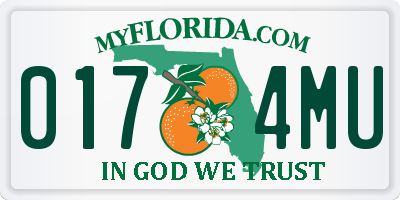 FL license plate 0174MU