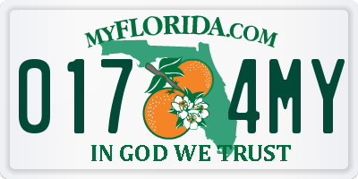 FL license plate 0174MY