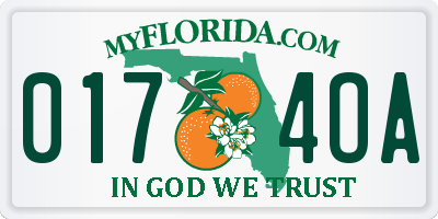 FL license plate 0174OA