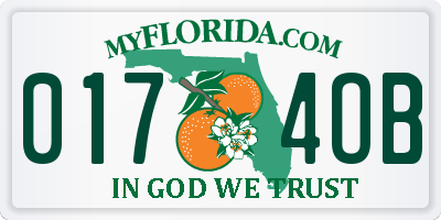 FL license plate 0174OB