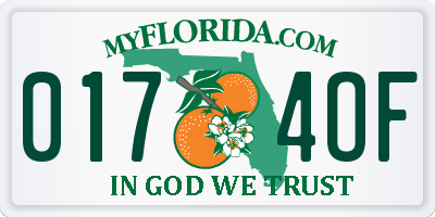 FL license plate 0174OF